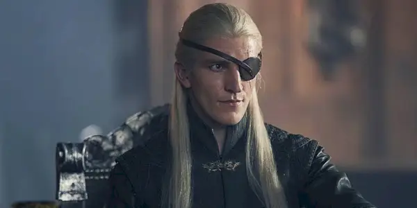 Ewan Mitchell as Aemond Targaryen in House of the Dragon