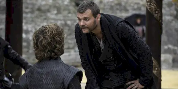 Pilou Asbaek and Peter Dinklage in Game of Thrones
