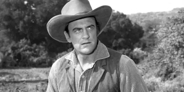 James Arness appears as Marshall Matt Dillon in the early years of 