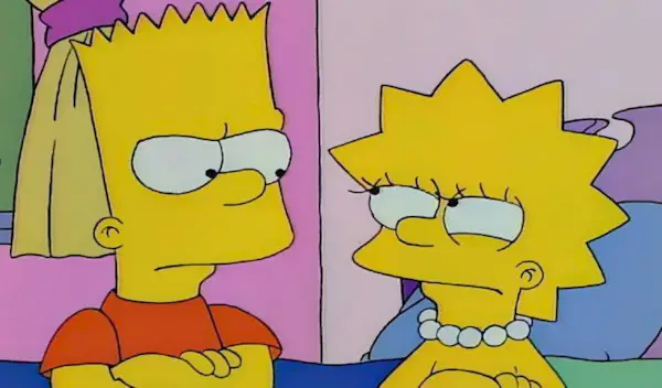 Bart and Lisa Simpson