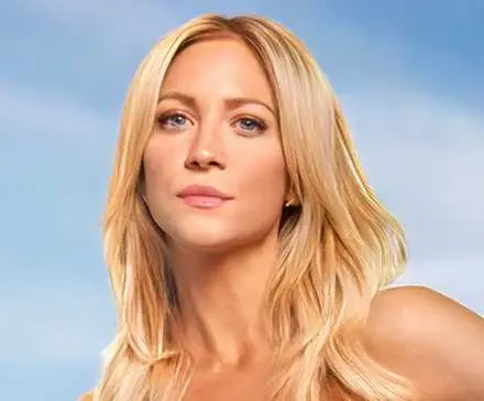Image via Jefferson Chacon of Brittany Snow looking serious with her hair down for The Hunting Wives