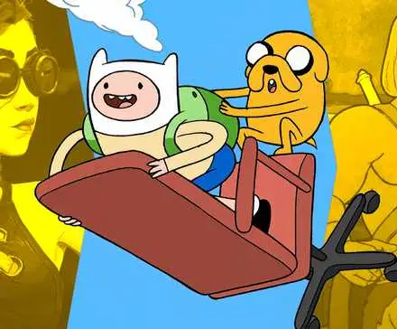 Blended image showing characters from Arcane, Adventure Time, and Masters of the Universe