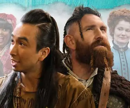 Roman Zaragoza and Devan Chandler Long as Sasappis and Thor in Ghosts