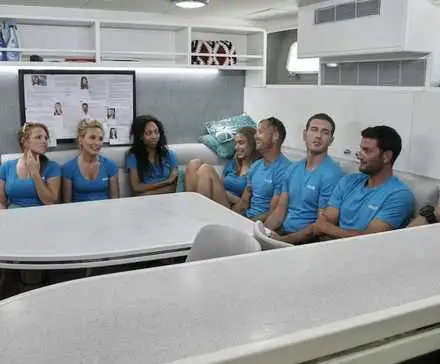 Captain Lee Rosbach leads the tip meeting on 