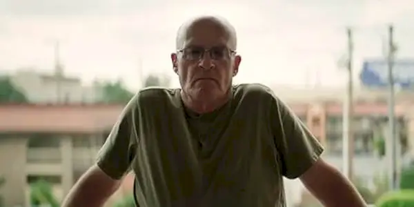 David Sconce on the balcony in 