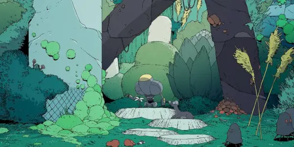 A still from Scavengers Reign. 