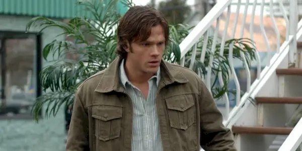 Jared Padalecki looking shocked in Supernatural