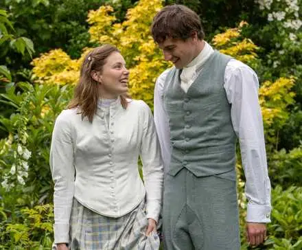 The Buccaneers Episode 2 Kristine Froseth and Guy Remmers