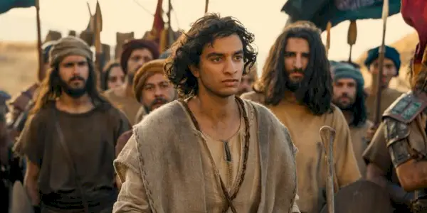 Michael Iskander as David wandering through the crowds in the House of David finale