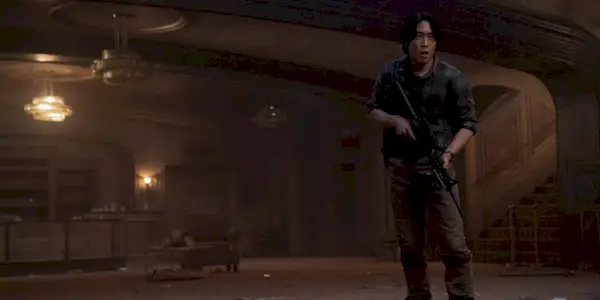 Young Mazino as Jesse in the theatre in The Last of Us Season 2 Episode 7
