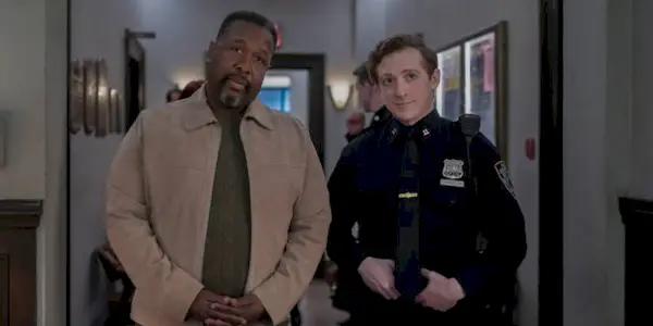 Wendell Pierce and Ethan Slater in the Elsbeth Season 2 finale