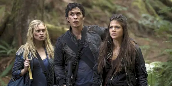 Eliza Taylor, Bob Morley and Marie Avgeropoulos in 