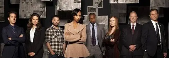 Katie Lowes, Columbus Short, Darby Stanchfield, Guillermo Diaz SKANDAL Intervju