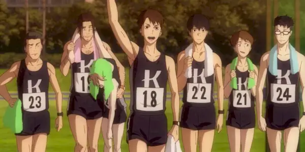 Run With the Wind cast walking together after a race