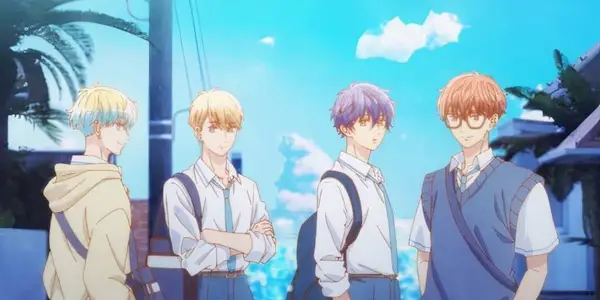 The male characters on the friend group of Anyway, I