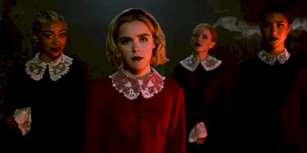 Sabrina and the Weird Sisters in Chilling Adventures Of Sabrina.